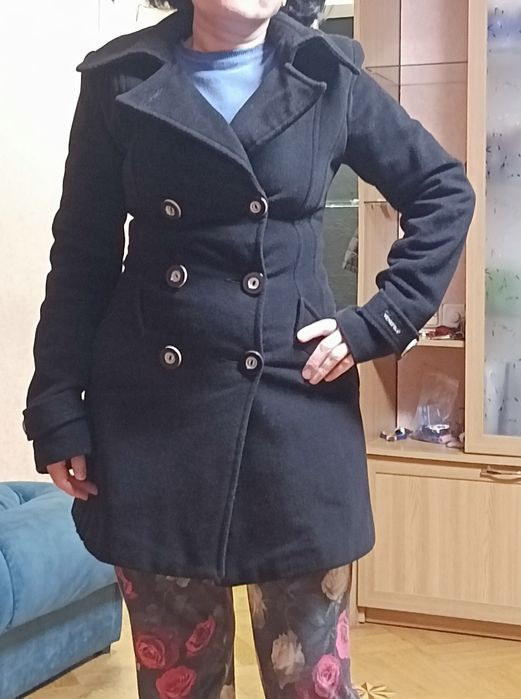 Пальто женское чёрное