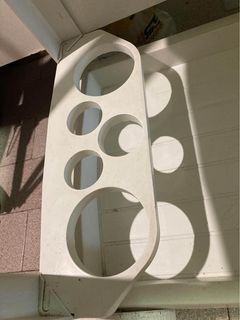 Carrinho auxiliar de exterior branco c/2 rodas