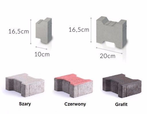 Kostka Holland Behaton Tetka 6cm prostokąt POLBRUK