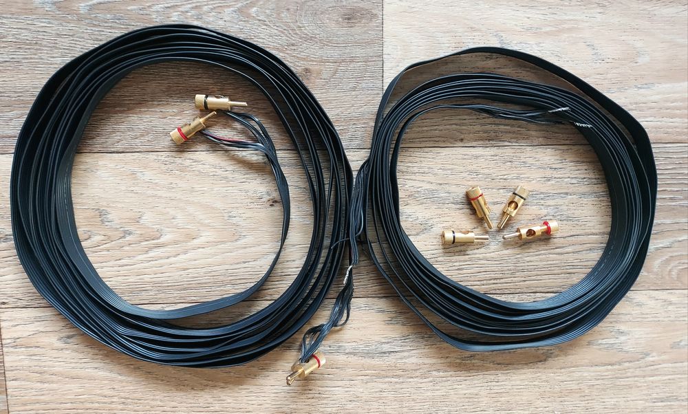 Zoller HiFi Design Mamba Black płaskie kable głośnikowe 2 x 5 metrów