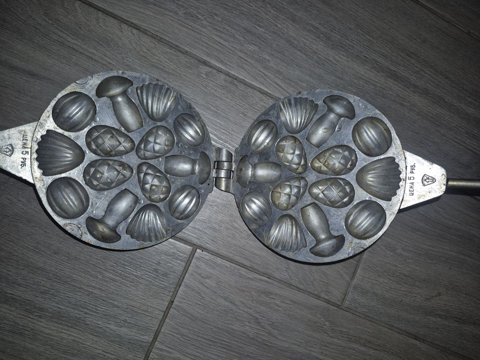 Срср форма для випікання печива на газу шишки горішки грибочки ракушки