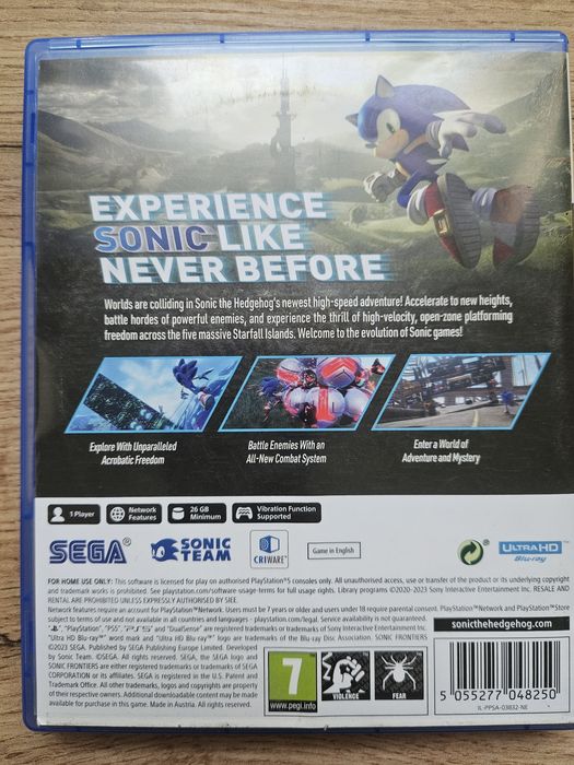 Gra Sonic Frontiers na PS 5