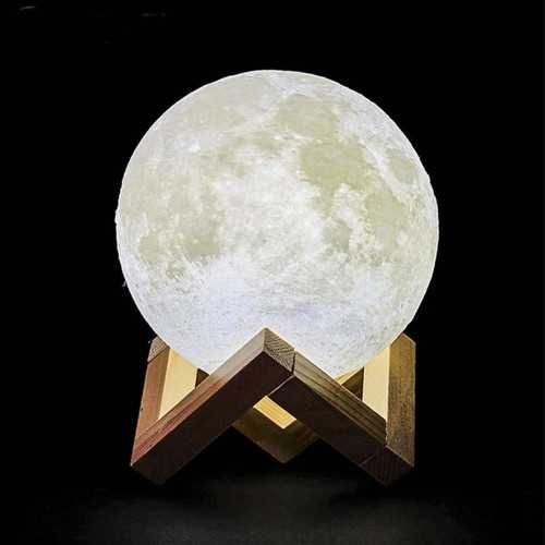 3D Moon Lamp 15 см | Акумуляторний нічник Місяць USB