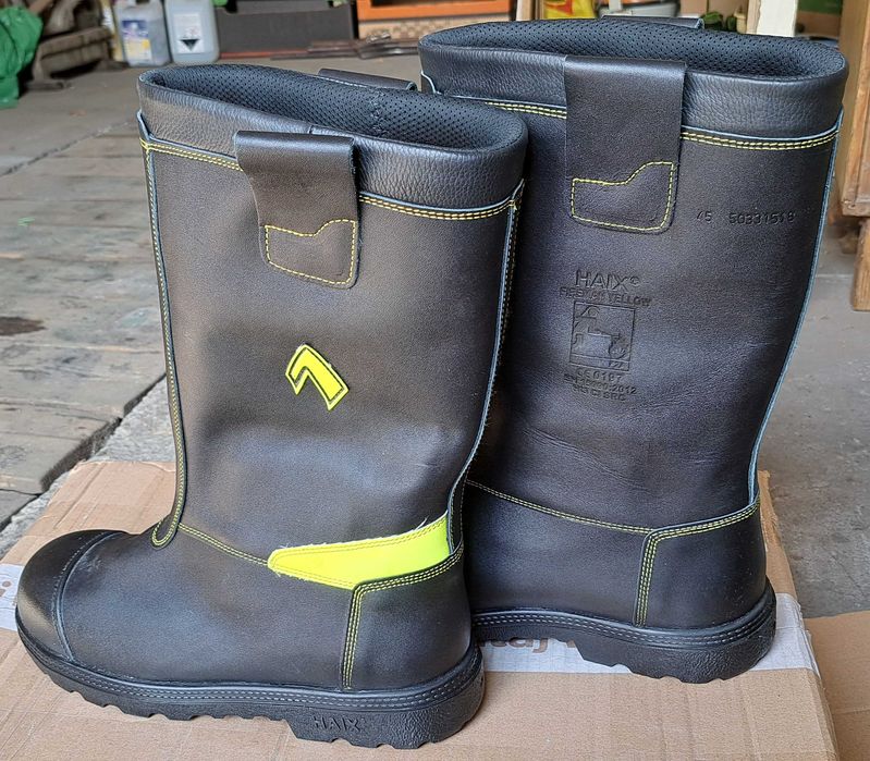 Buty strażackie HAIX FIREMAN YELLOW r.45 NOWE