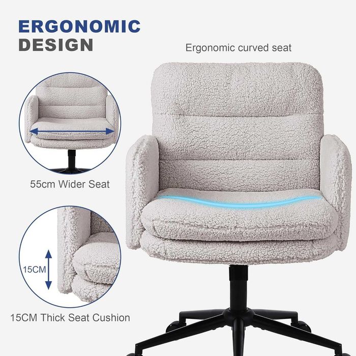 Nowe pluszowe krzesło biurowe / fotel obrotowy Youhauchair !R30!