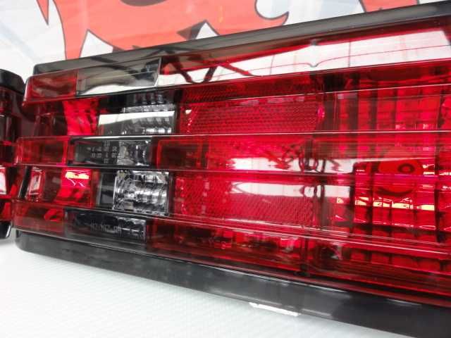 Farolins / faróis raseiros para MERCEDES W201 190 82-93 fundo vermelho smoke estilo inpro