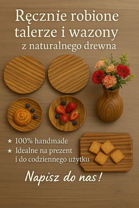 Talerze deski do serwowania patera drewniane