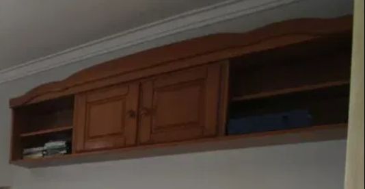 Wall-Mounted Cabinet – Pine Honey, for Mounting Above Desk64751139658883122