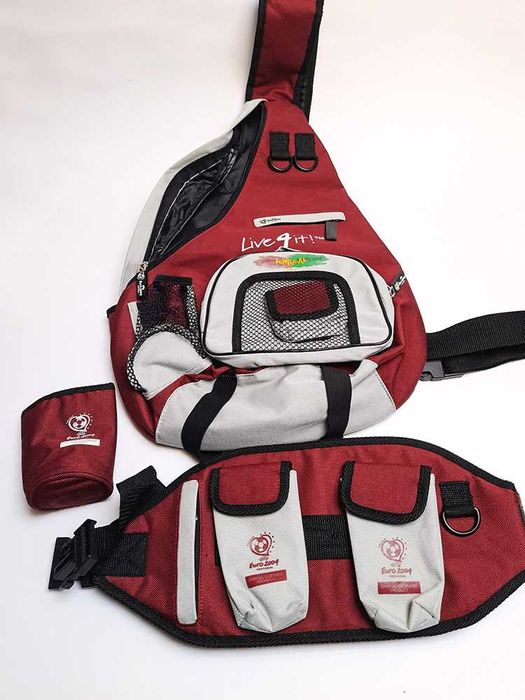 Conjunto Mochila e Cinta Oficial Euro 2004 UEFA Novo