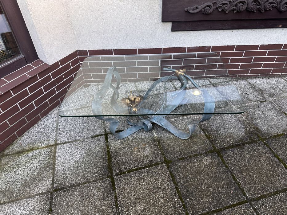 Brutalizm unikalny stolik kawowy z lat 80-tych.