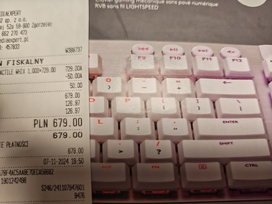 Logitech G915 TKL Gwarancja