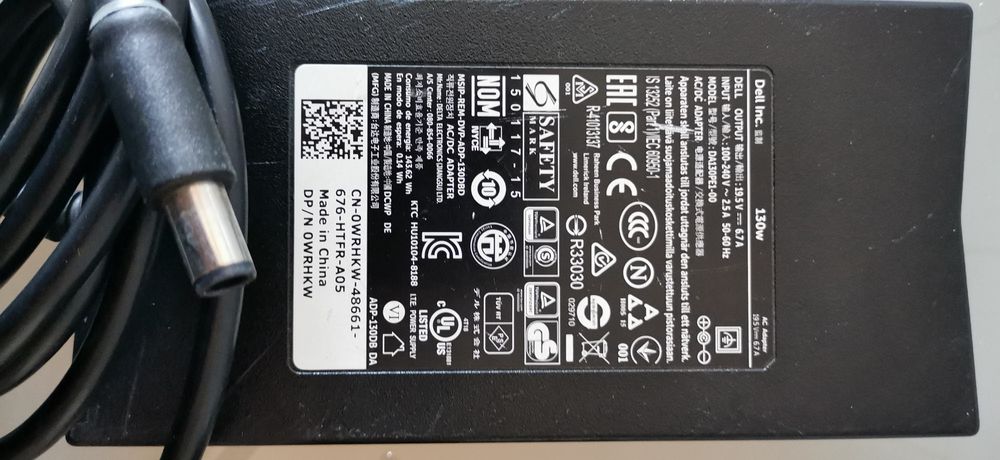 Carregador Dell 65/130/180 w