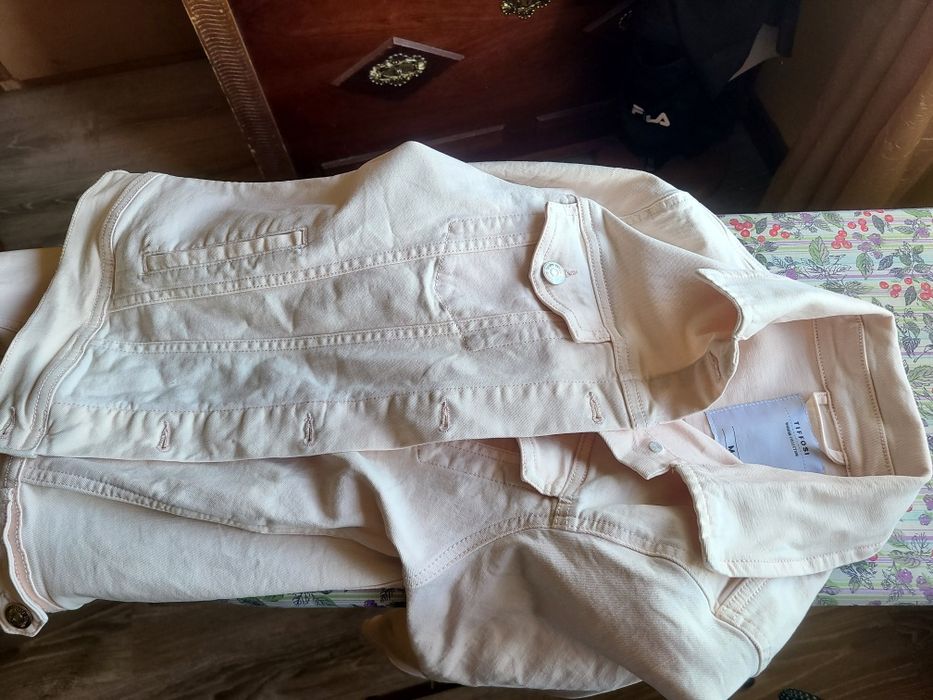 Casaca de ganga rosa bebê M