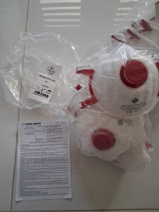 Półmaska filtrująca FS-33V FFP3 R D - 9 sztuk.