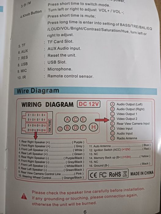 Auto radio Carplay MP5 novo