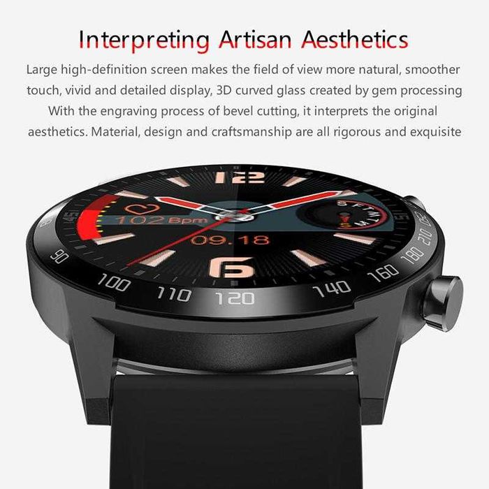 SmartWatch Lemfo F23L kroki, ciśnienie, powiadomienia, IP67