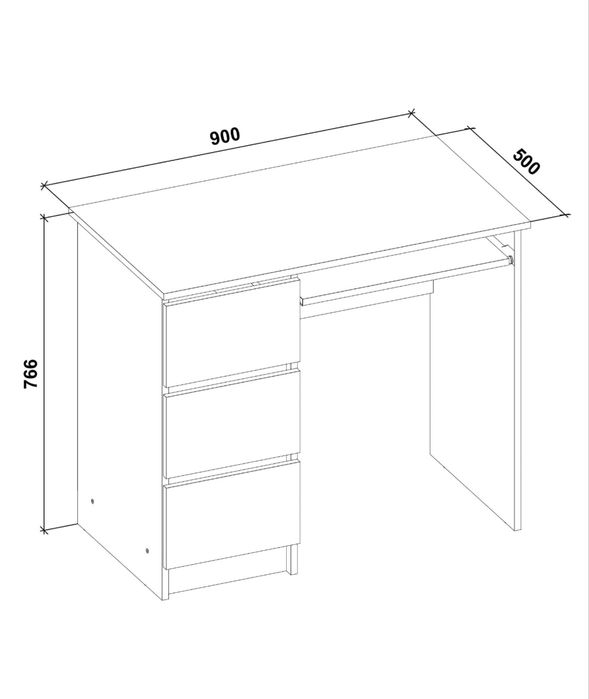 Письмовий стіл дуб сонома