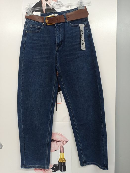 Spodnie damskie jeansowe jeansy damskie balloon hit viral style new hot Basic must have retro vintage premium moim girls  nowe