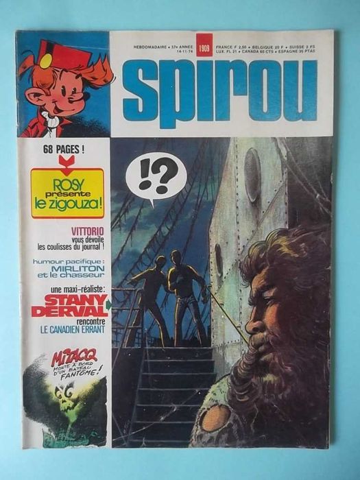 Revistas SPIROU em francês com suplementos.