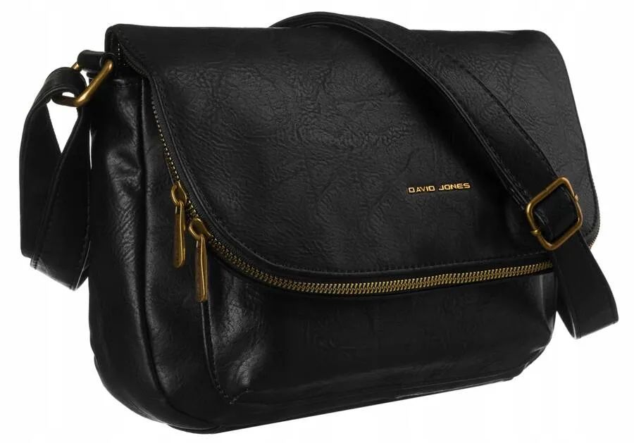 torba z eko skóry david jones czarny