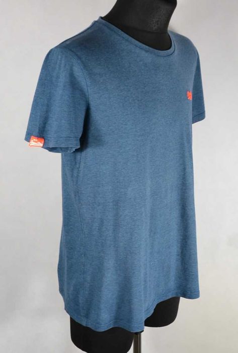 SuperDry Orange Label Koszulka Męska L Oryginalna Bawełna Super Stan
