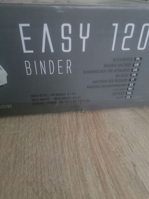 Bindownica Opus Easy 120 jak nowa