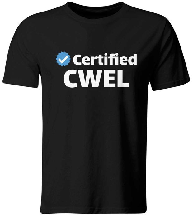 Koszulka Certified C.W.E.L, Śmieszny Prezent - roz. S-XXL tutaj M