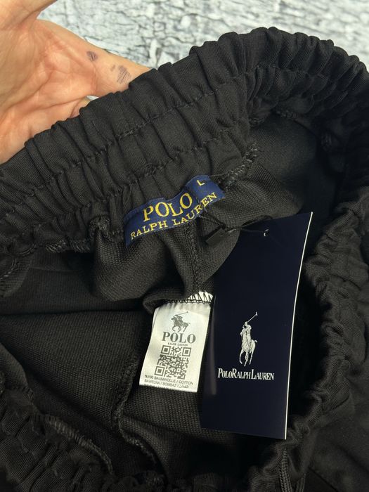 Штаны Polo Ralph Lauren черные мужские широкие штани Поло Ральф Лоурен