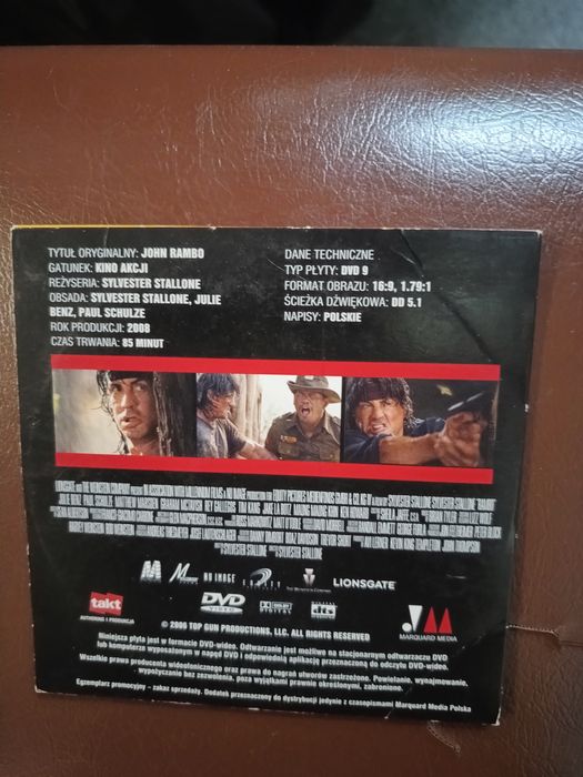 Rambo film DVD ze Sylvester Stallone