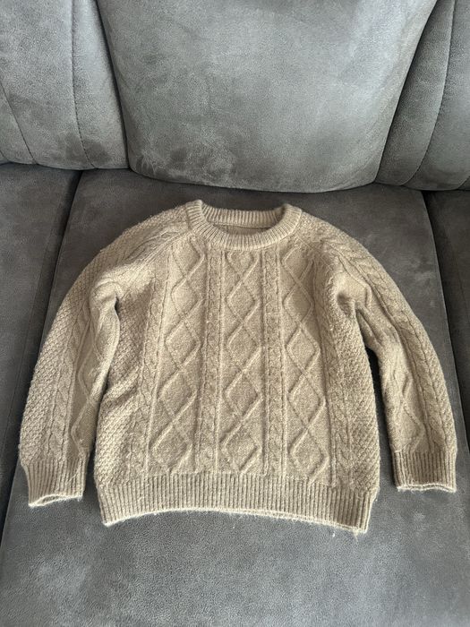 Стильний вязаний костюм для дівчинки зріст до 98 см.