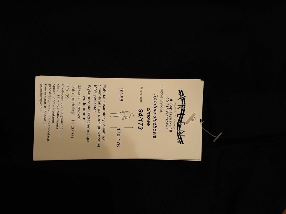 Mundur służbowy zimowy - Policja