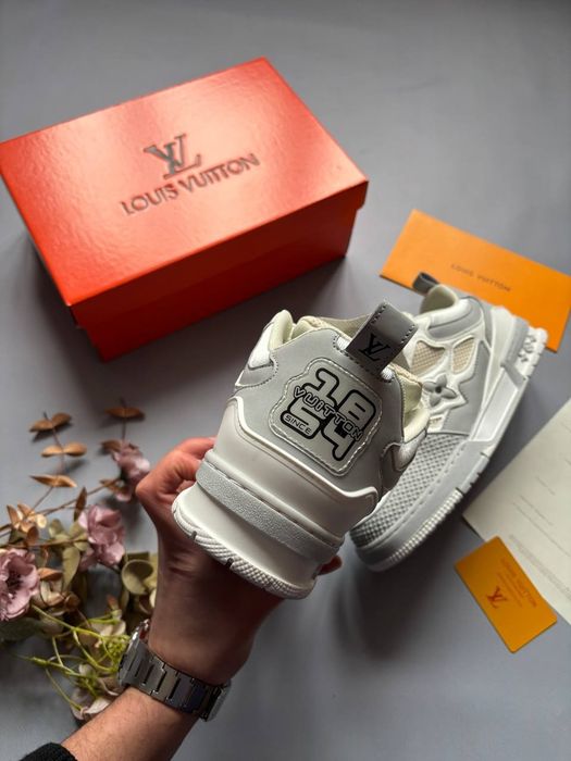 36-45 Louis Vuitton Skate Sneaker White Grey