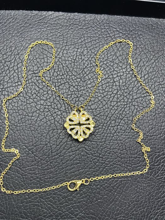 Złoty łańcuszek Koniczynka na szczęscie