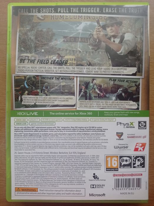 Xbox 360 The Bureau Xcom Declassified