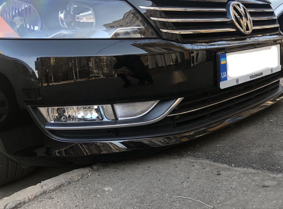 VW Volkswagen Passat B7 USA комплект решеток в бампер. Туманки , птф,