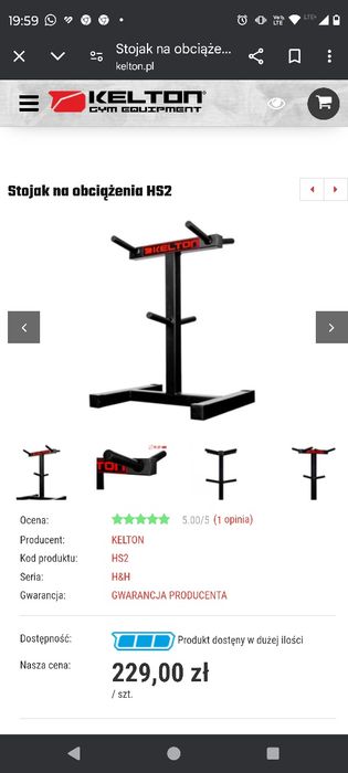 Wyposażenie siłowni KELTON