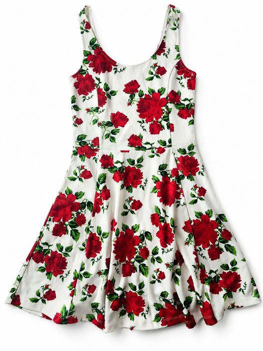 Letnia sukienka w róże H &M Divided 36