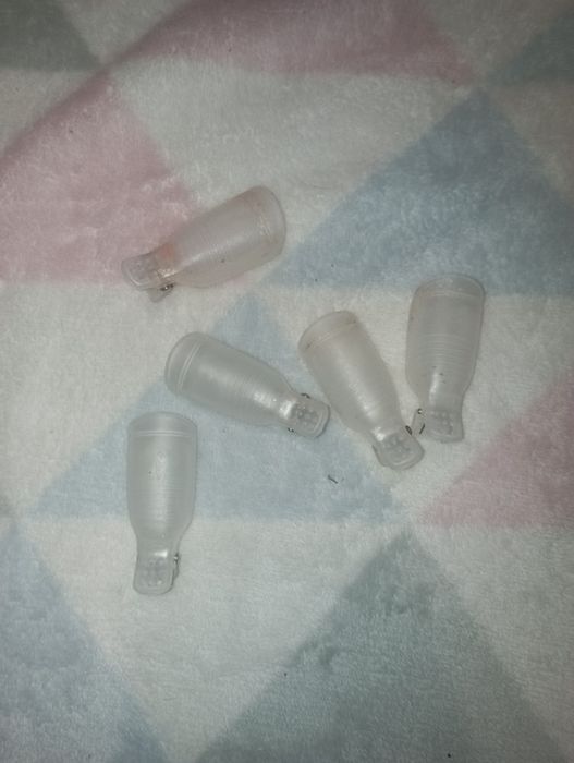 Затискач кліпси для нігтів прозорі