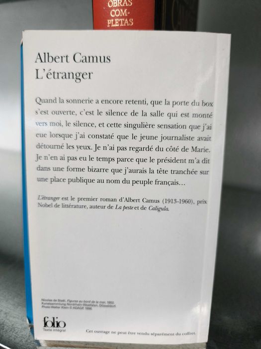 L’Étranger — Albert Camus (edição francesa, Folio)
