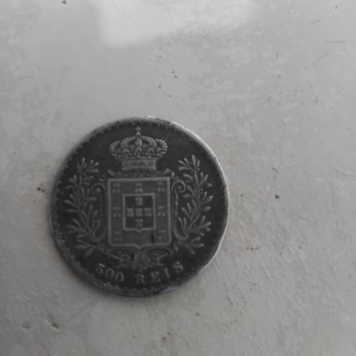Moeda 500 reis de prata