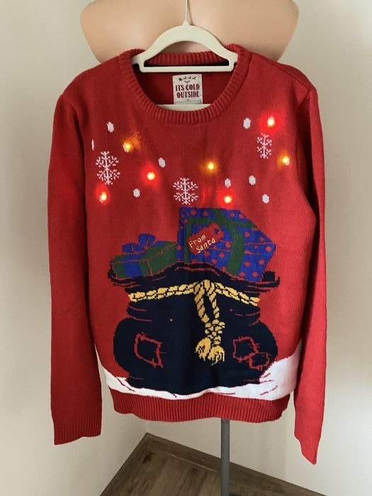 Sweter świateczny Świecacy rozmiar M
