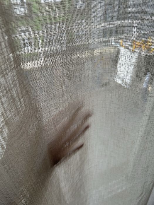 Cortinados Estilo Linho Bege Ilhós 220x280cm