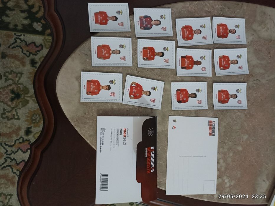Conjunto bilhete postal com imans