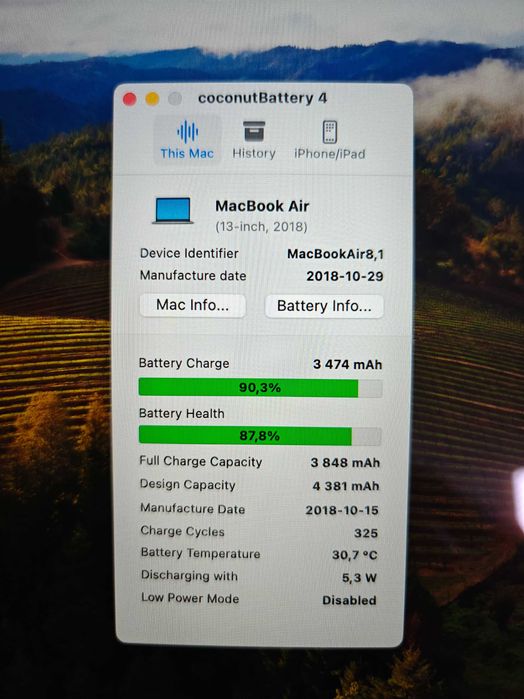 Apple MacBook Air A1932 | i5-8210Y | 8GB | 128GB | Retina | Ładowarka