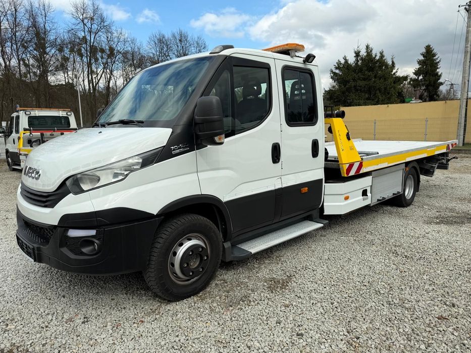 Iveco Daily 70C18 Hi-Matic Pomoc drogowa Laweta 2018r  Płyta hydrauliczna FALKOM
