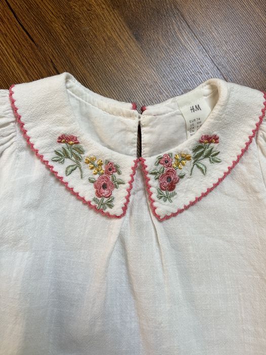 Сукня 100% котон розмір 74 нарядна біла h&m