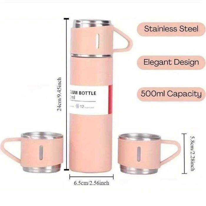 Garrafa térmica com chávena ou Conjunto de oferta. Novas.