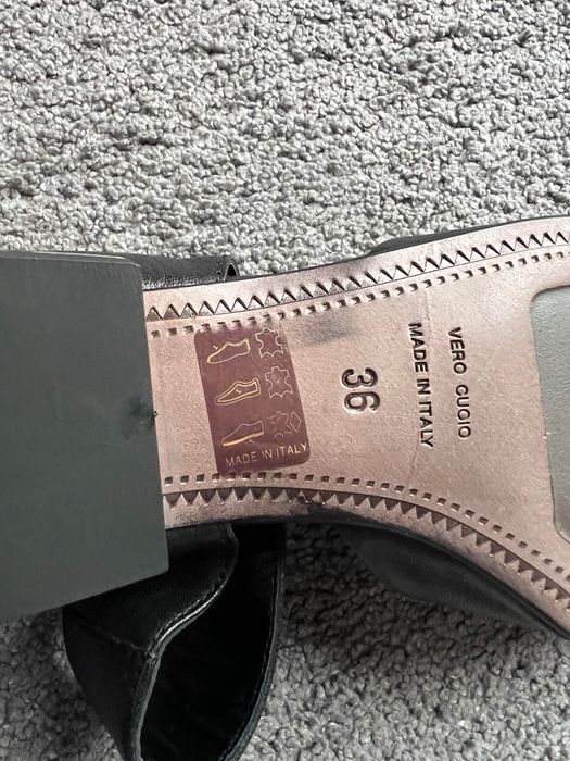 Laura Bellariva - skórzane czarne buty Made in Italy