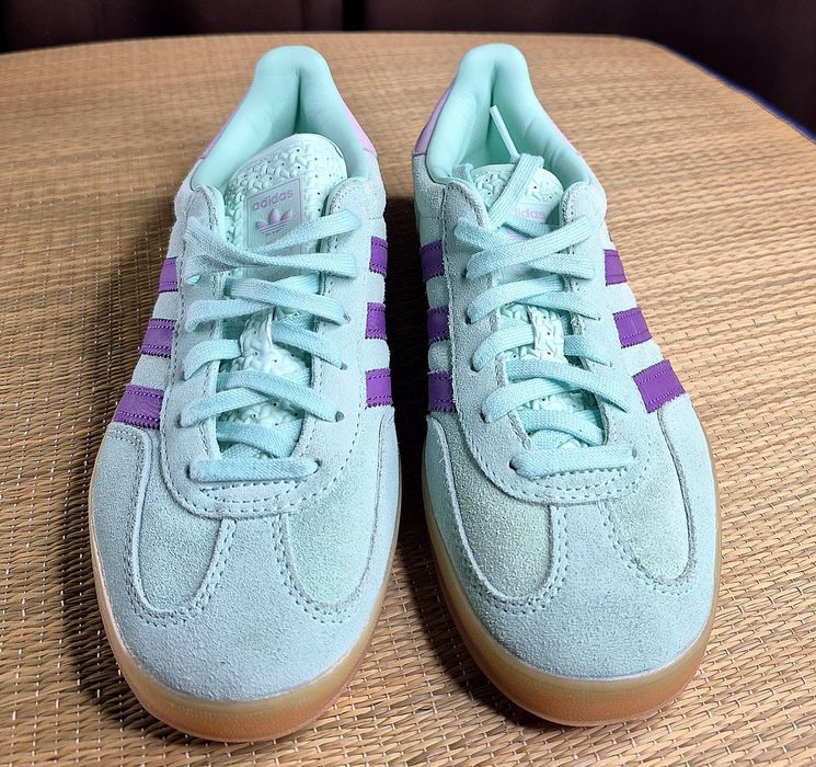 Оригінал 100% Жіночі кроссівки ADIDAS GAZELLE INDOOR W Mint(Розмір 38-24см)