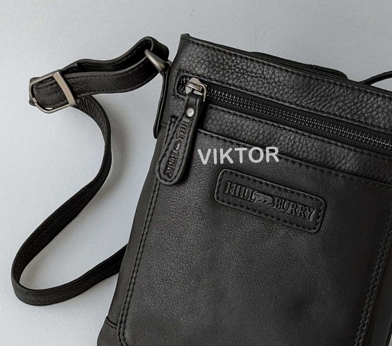 Кожаная маленькая сумка Hill Burry 3098. Германия. Шкіряна сумка